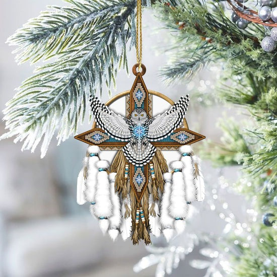 Owl Native American - Unique Christmas Gift Decor Flat Acrylic