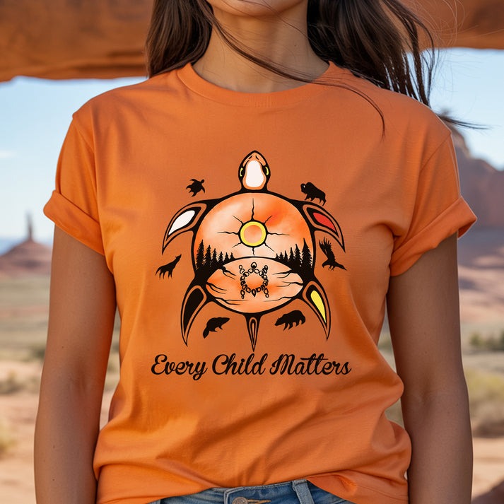 Every Child Matters Turtle For Orange Shirt Day Unisex T-Shirt/Hoodie/Sweatshirt