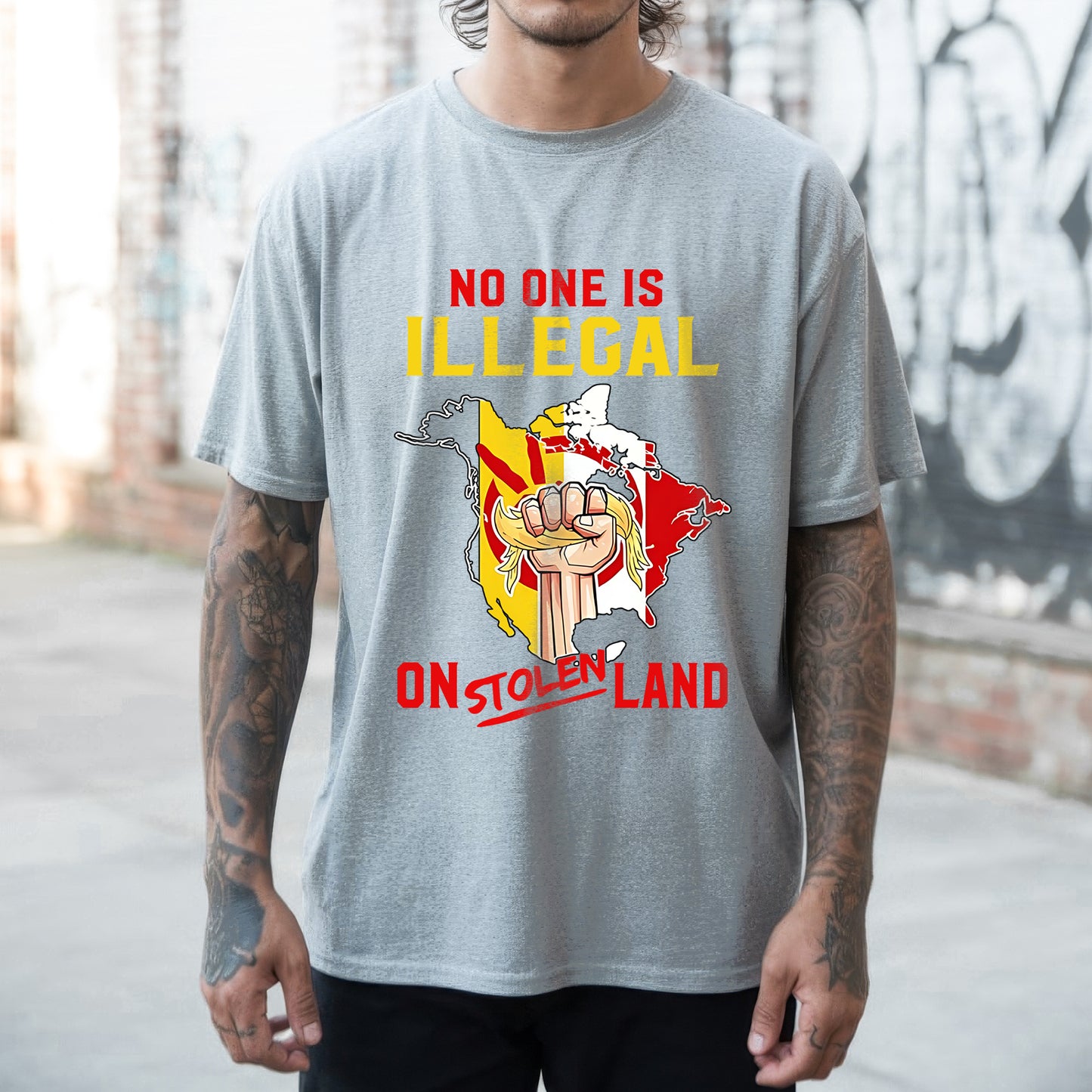 No One Is Illegal on Stolen Land Unisex T-Shirt/Hoodie/Sweatshirt