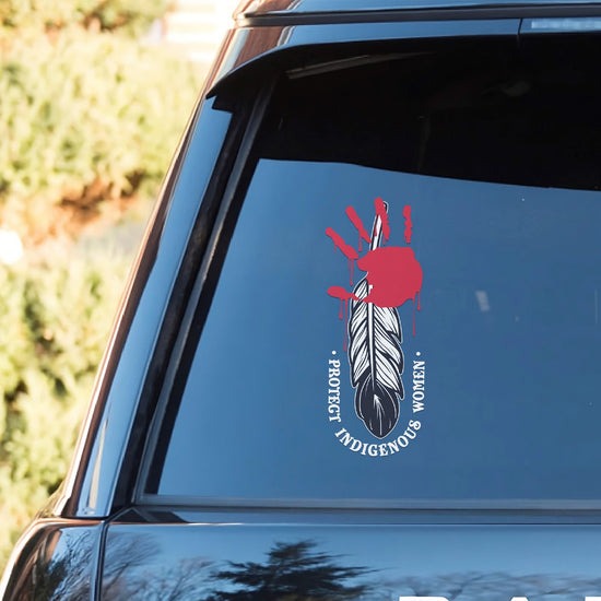 Protect Indigenous Women - Red Hand Decal