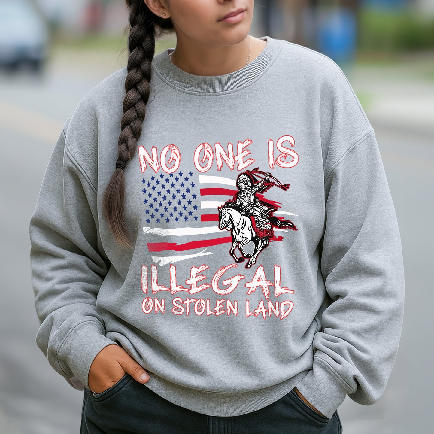 No One Is Illegal on Stolen Land Unisex T-Shirt/Hoodie/Sweatshirt