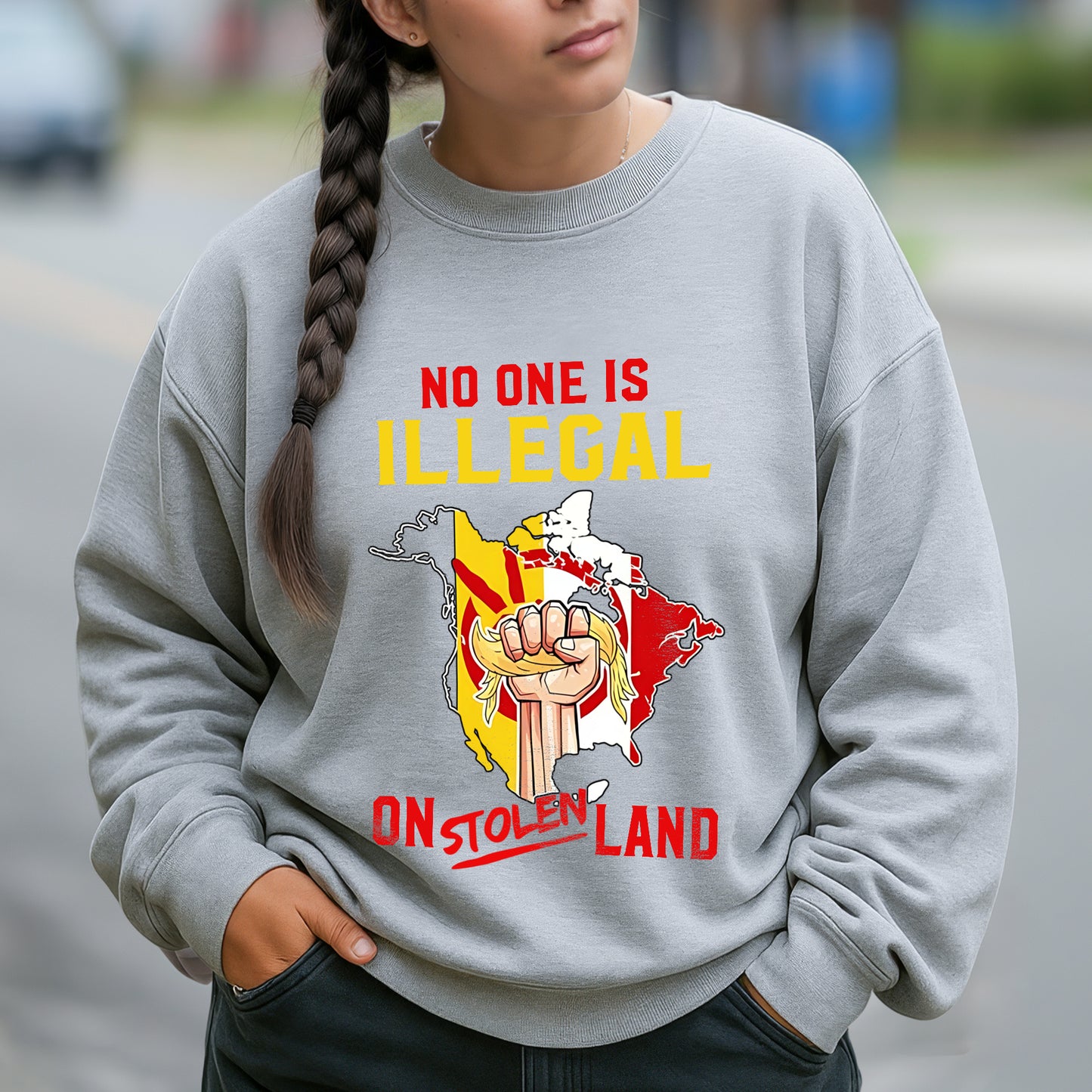 No One Is Illegal on Stolen Land Unisex T-Shirt/Hoodie/Sweatshirt