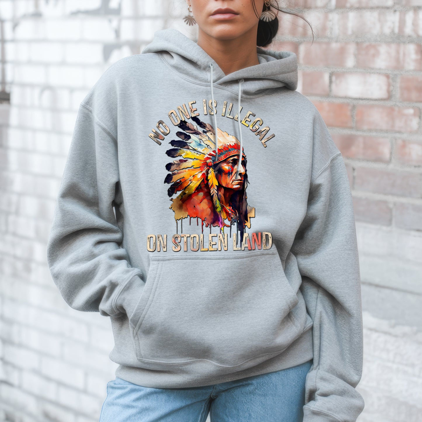 No One Is Illegal on Stolen Land Unisex T-Shirt/Hoodie/Sweatshirt