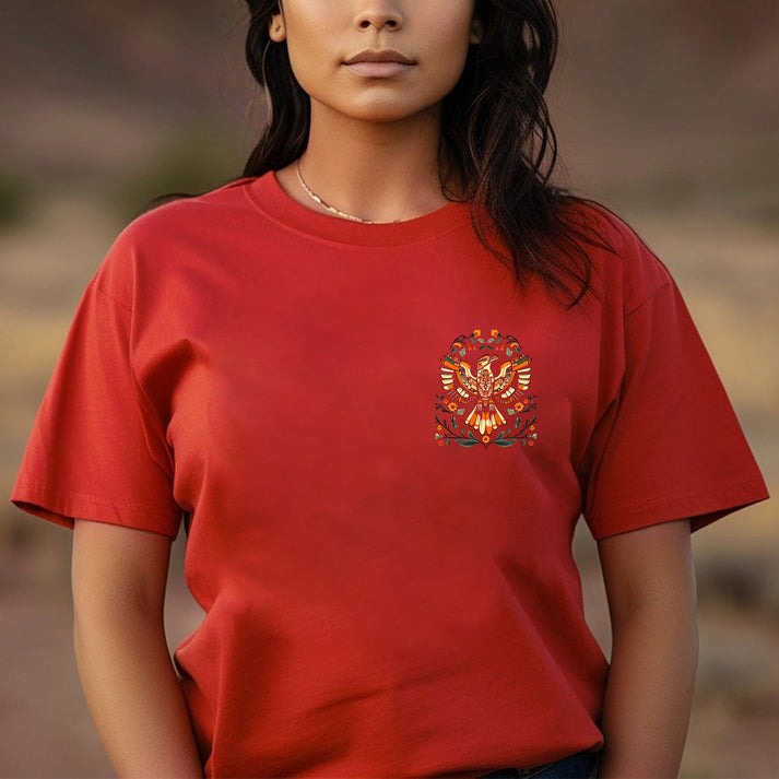 NO ONE IS ILLEGAL ON STOLEN LAND. WE WALK ON NATIVE LAND - Two sides - Unisex T-Shirt/Hoodie/Sweatshirt