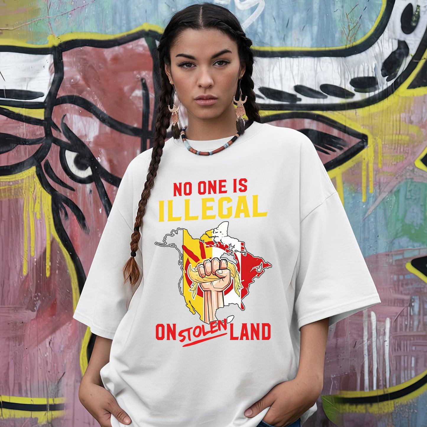 No One Is Illegal on Stolen Land Unisex T-Shirt/Hoodie/Sweatshirt