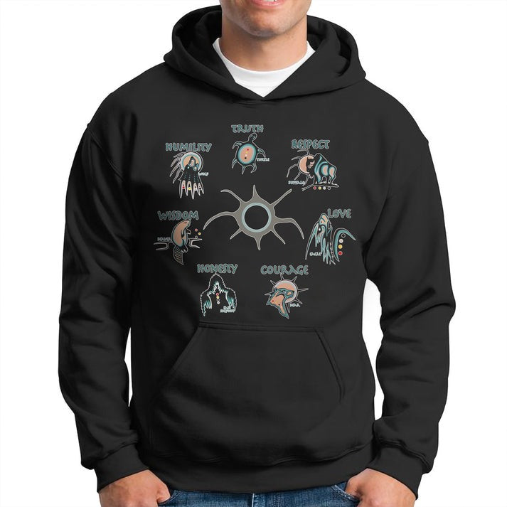 The Seven Sacred Laws Native American Indigenous Culture Unisex T-Shirt/Hoodie/Sweatshirt