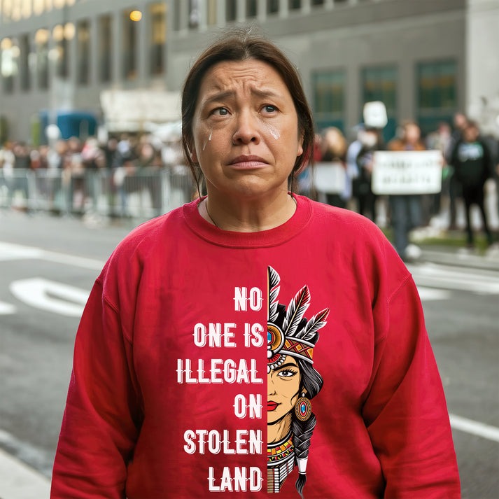 NO ONE IS ILLEGAL ON STOLEN LAND INDIGENOUS RIGHTS T-Shirt/Hoodie/Sweatshirt