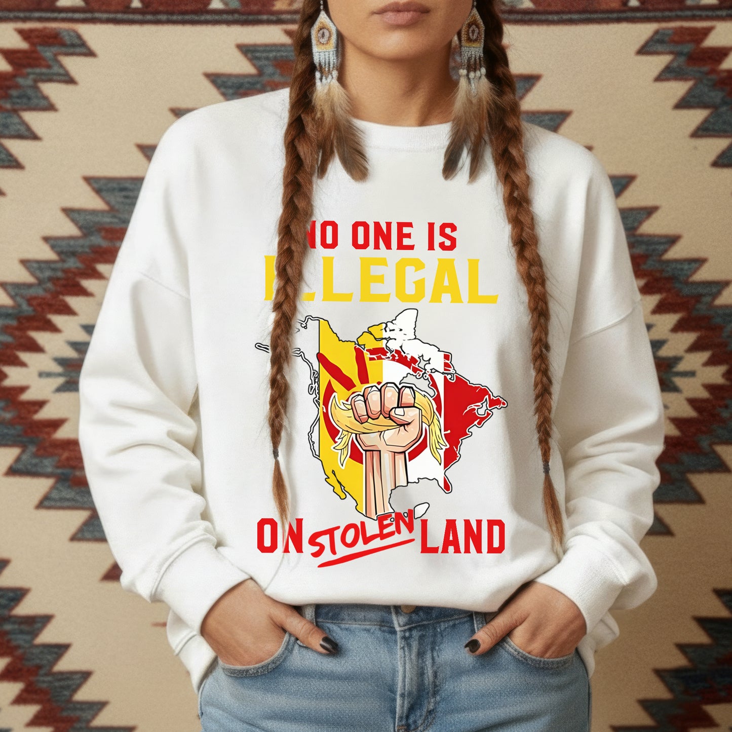 No One Is Illegal on Stolen Land Unisex T-Shirt/Hoodie/Sweatshirt