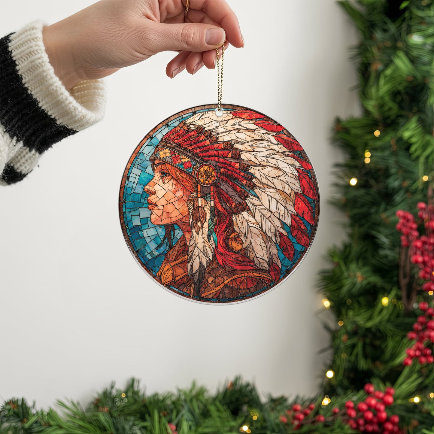 Tribal Spirit Native American – Unique Christmas Gift Decor Flat Acrylic