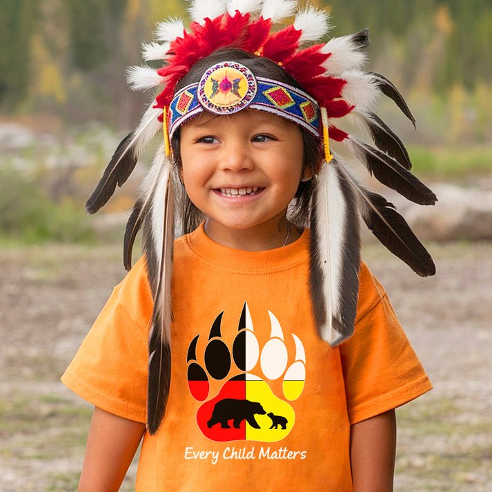 Every Child Matters Bear Paw Indigenous Pride Unisex T-Shirt/Hoodie/Sweatshirt