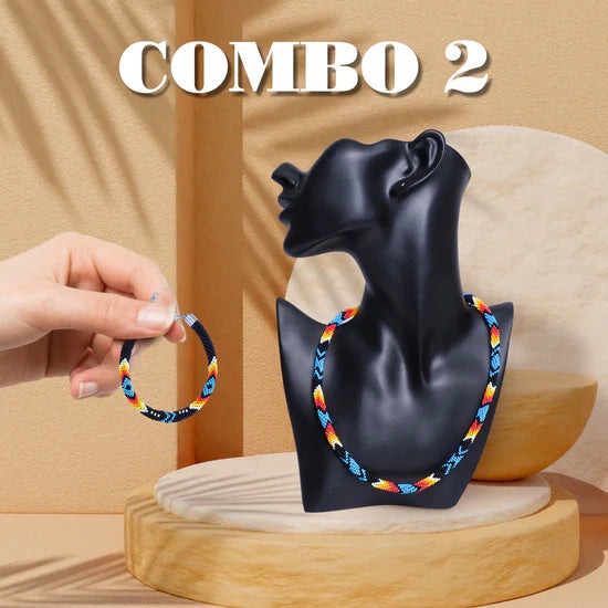 Women's Handmade Black Dusk Beaded Bracelet