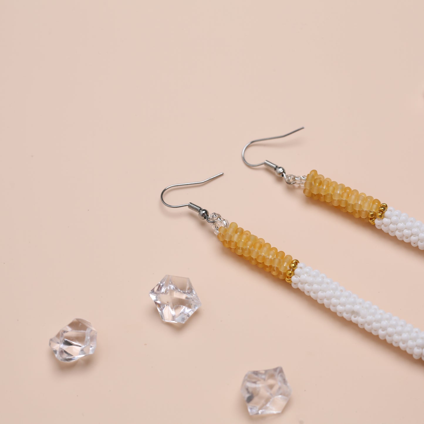 Handmade Dangle Half-Burnt Cigarette Earrings