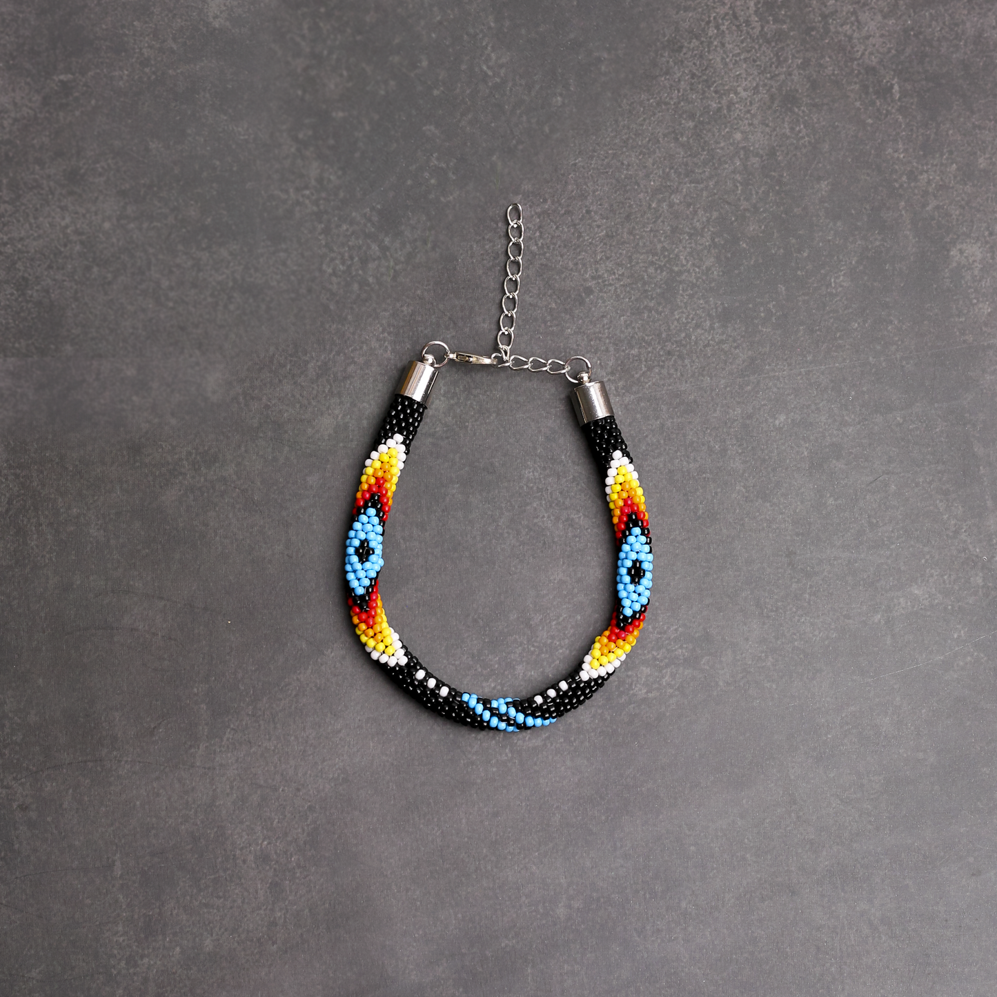 Women's Handmade Black Dusk Beaded Bracelet