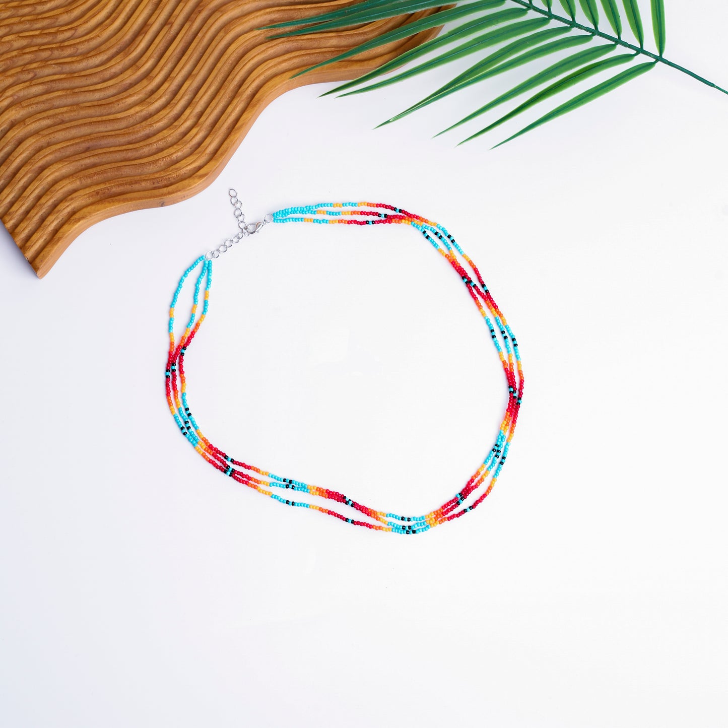 Sunset Glow Necklace – Native-Inspired Multi-Strand Beaded Jewelry