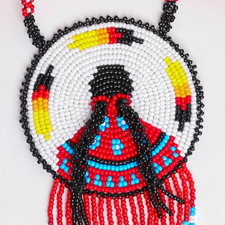 Premium MMIW Handmade Beaded Necklace Long Native American Style for Women