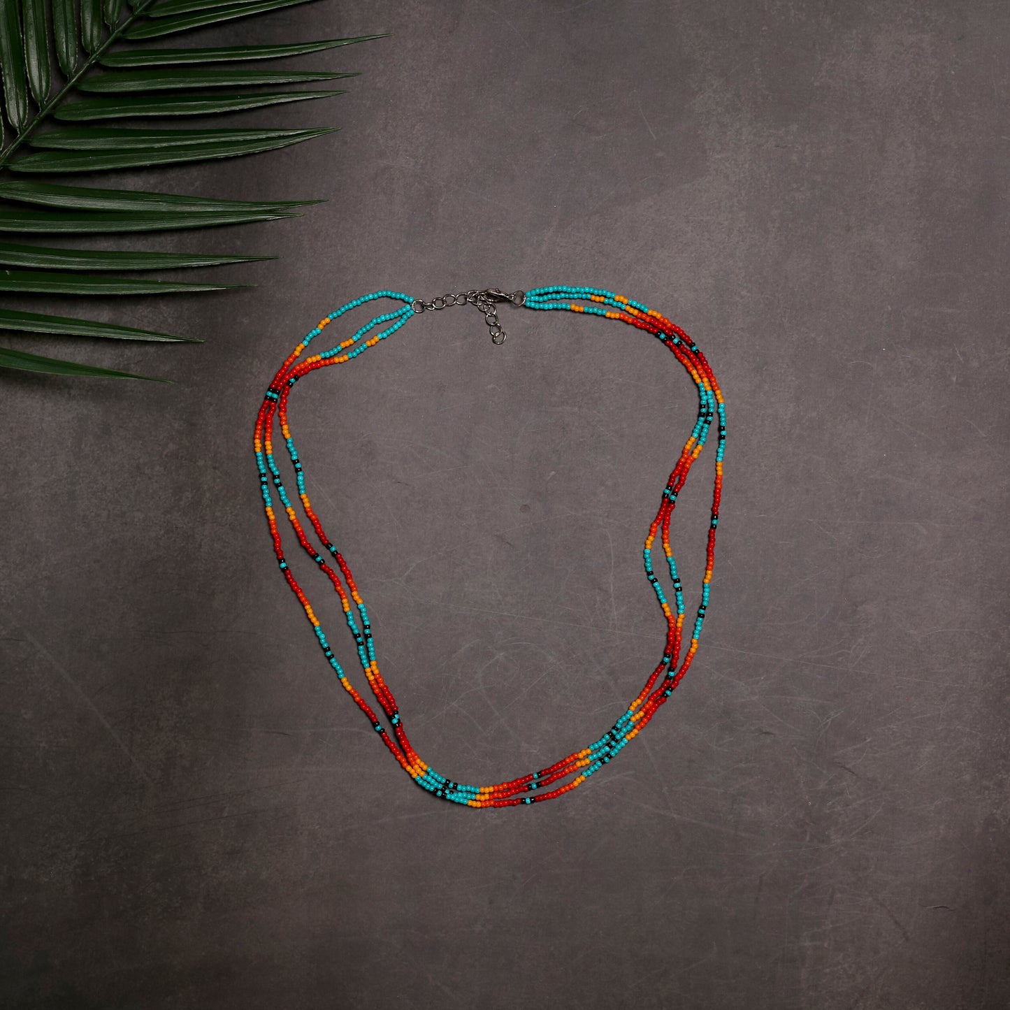 Sunset Glow Necklace – Native-Inspired Multi-Strand Beaded Jewelry