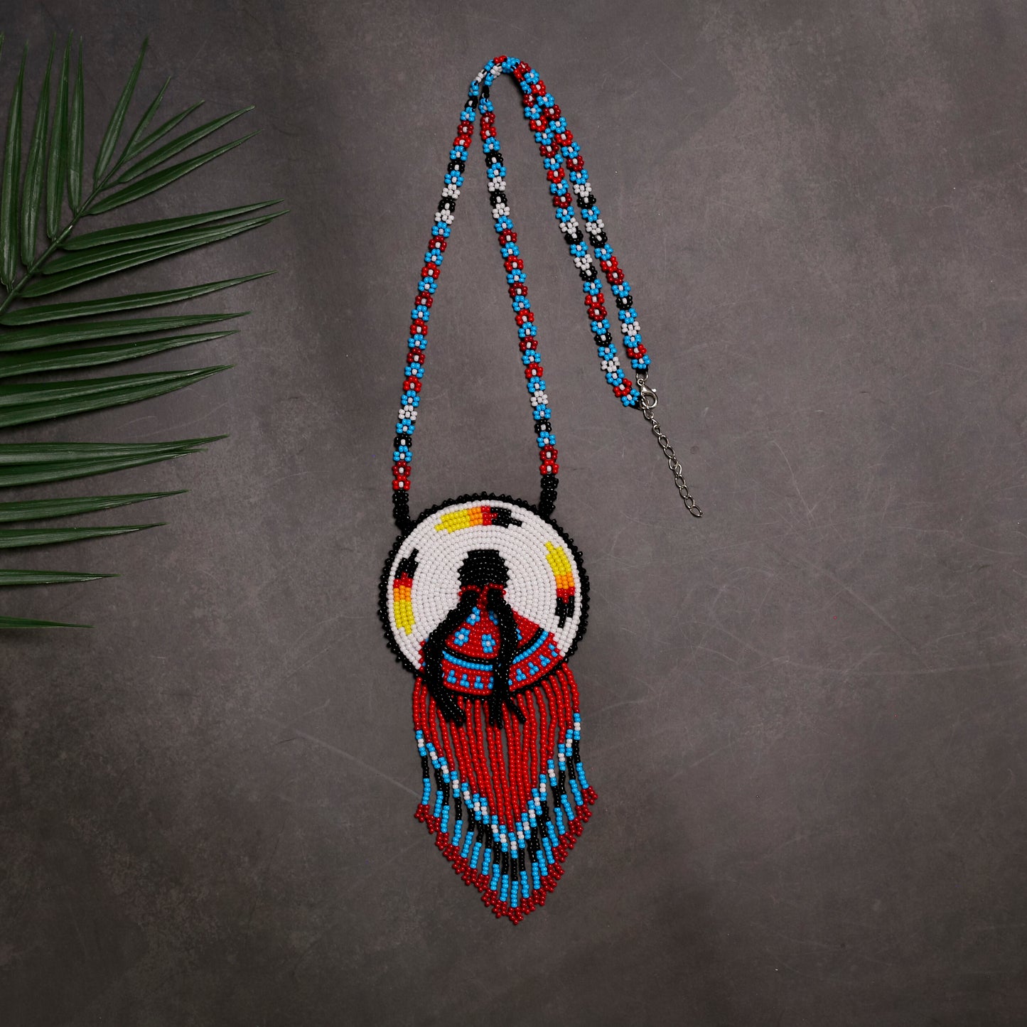 Premium MMIW Handmade Beaded Necklace Long Native American Style for Women