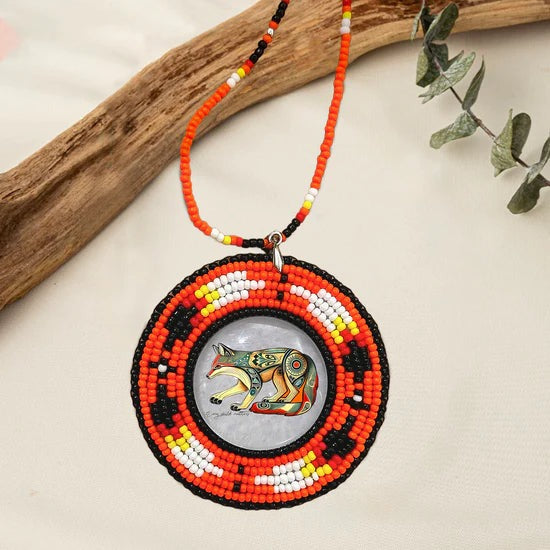 Every Child Matters Handmade Beaded Wire Necklace Pendant