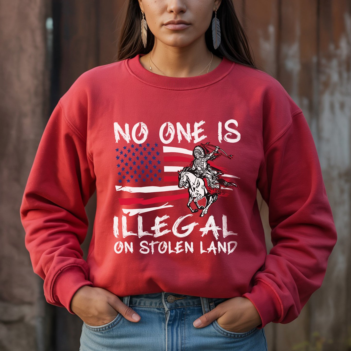 No One Is Illegal on Stolen Land Unisex T-Shirt/Hoodie/Sweatshirt