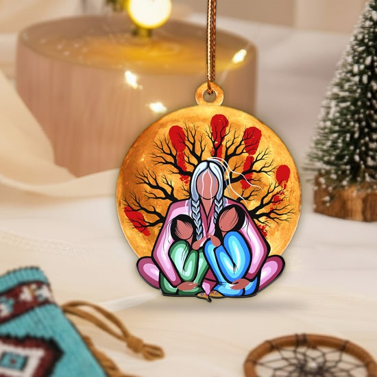 Embrace of the Ancestors Native Memorial Ornament Unique Christmas Gift Decor Flat Acrylic