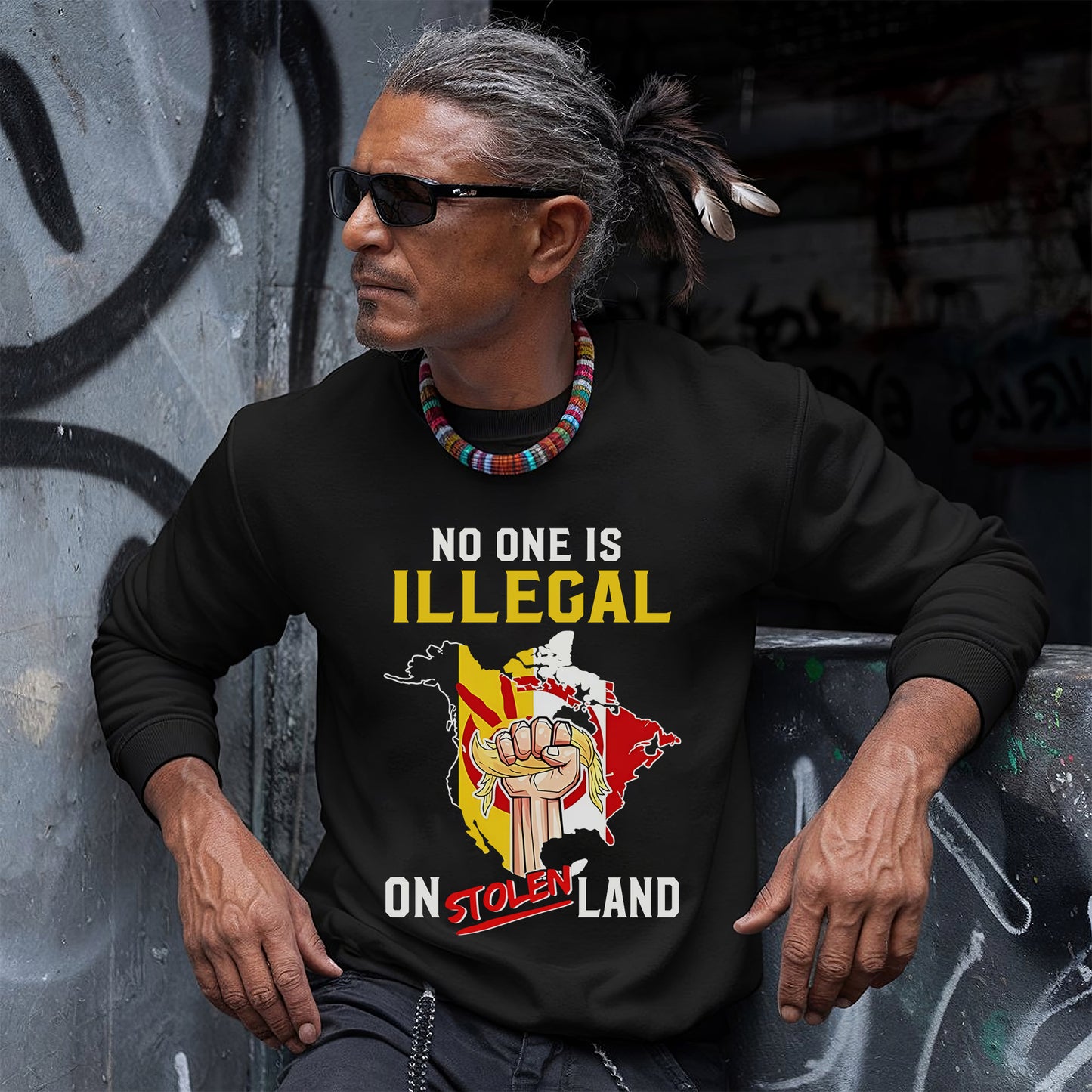 No One Is Illegal on Stolen Land Unisex T-Shirt/Hoodie/Sweatshirt