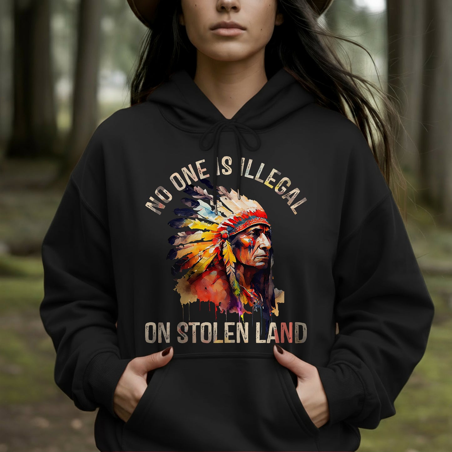 No One Is Illegal on Stolen Land Unisex T-Shirt/Hoodie/Sweatshirt