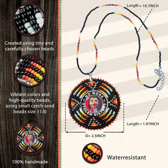 Every Child Matters Handmade Beaded Wire Necklace Pendant