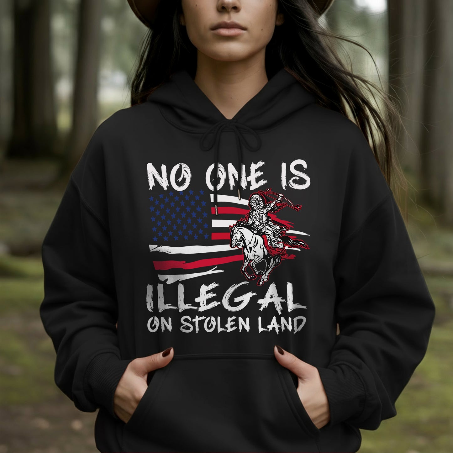No One Is Illegal on Stolen Land Unisex T-Shirt/Hoodie/Sweatshirt