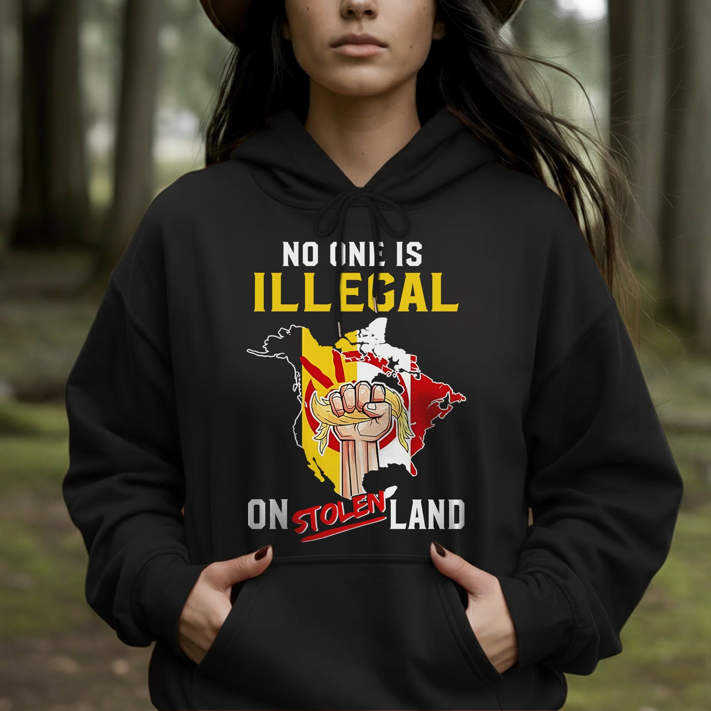 No One Is Illegal on Stolen Land Unisex T-Shirt/Hoodie/Sweatshirt