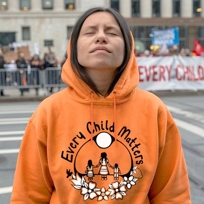 Every Child Matters Native Children For Orange Shirt Day Unisex T-Shirt/Hoodie/Sweatshirt