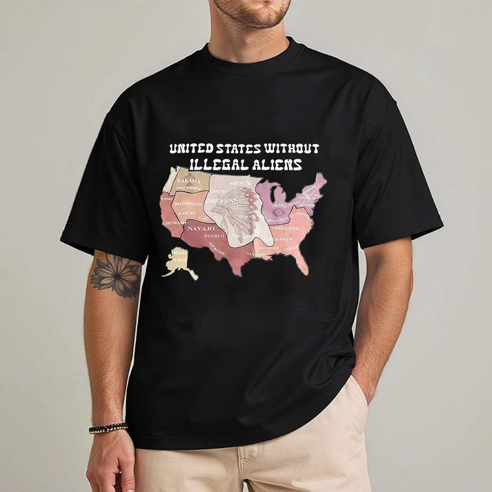 Native Tribes Map of America - Without Illegal Aliens Unisex T-Shirt/Hoodie/Sweatshirt