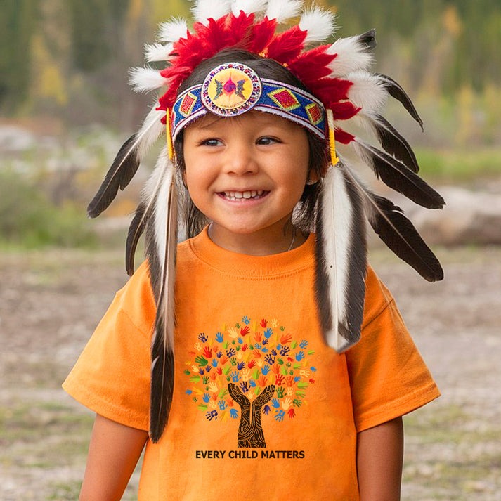 Every Child Matters Handprint Tree For Orange Shirt Day Unisex T-Shirt/Hoodie/Sweatshirt