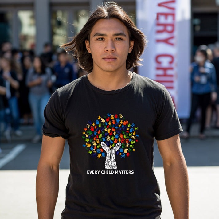 Every Child Matters Handprint Tree For Orange Shirt Day Unisex T-Shirt/Hoodie/Sweatshirt