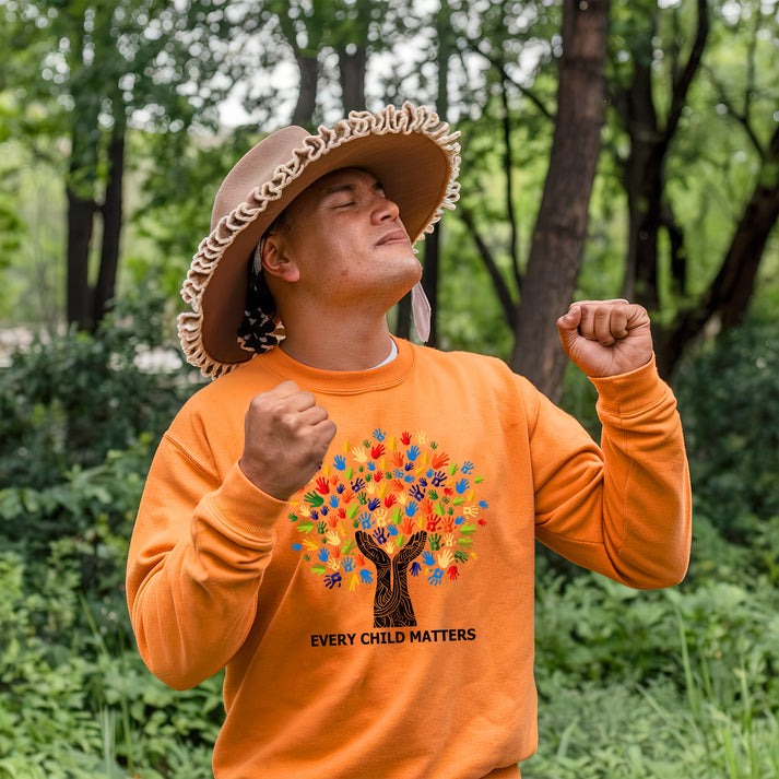 Every Child Matters Handprint Tree For Orange Shirt Day Unisex T-Shirt/Hoodie/Sweatshirt