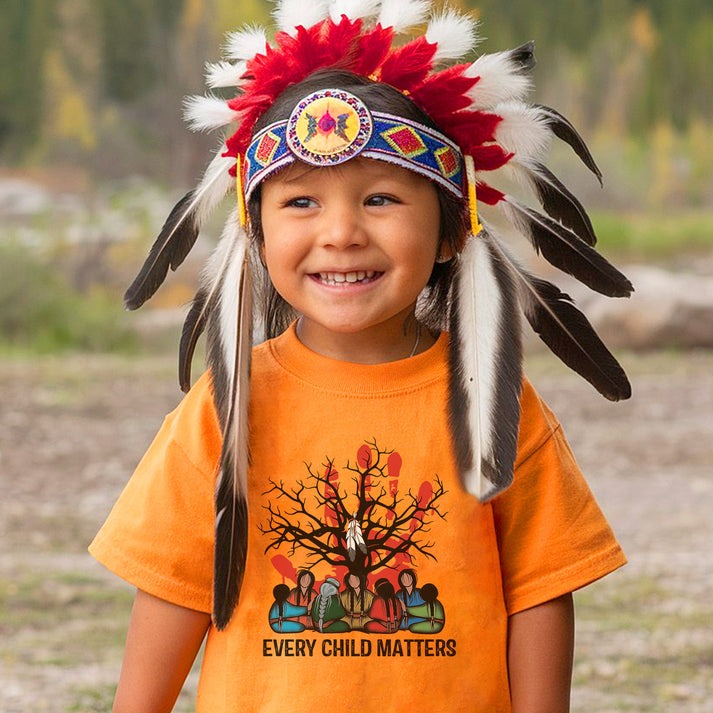 Every Child Matters Indigenous Roots Red Hand Design For Orange Shirt Day Unisex T-Shirt/Hoodie/Sweatshirt