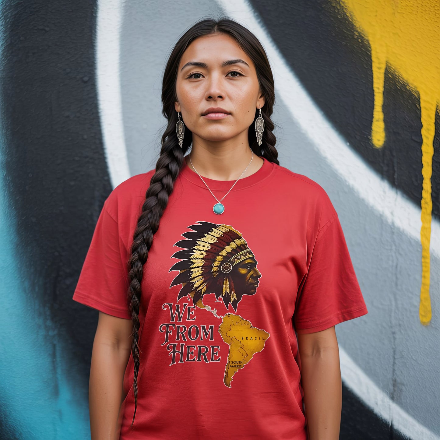 We From Here Indigenous Pride – Unisex T-Shirt/Hoodie/Sweatshirt