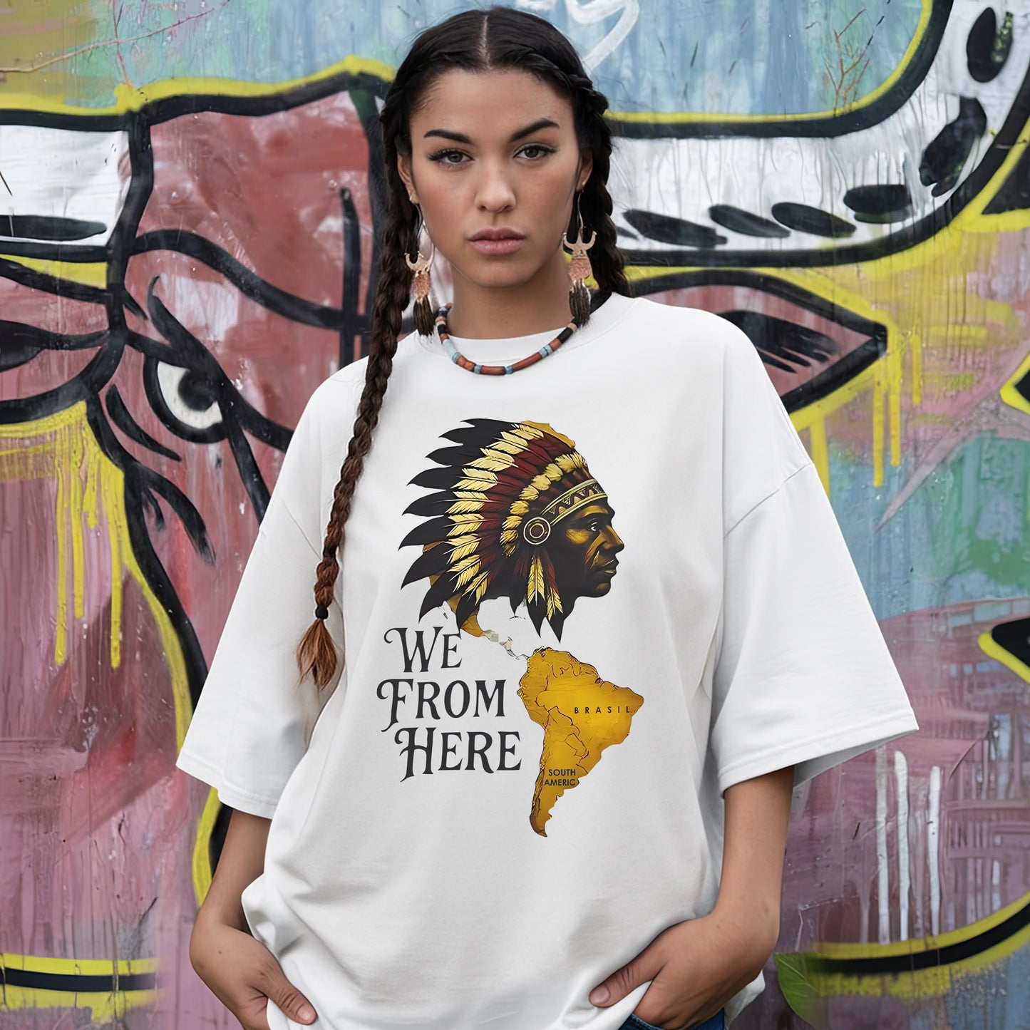 We From Here Indigenous Pride – Unisex T-Shirt/Hoodie/Sweatshirt