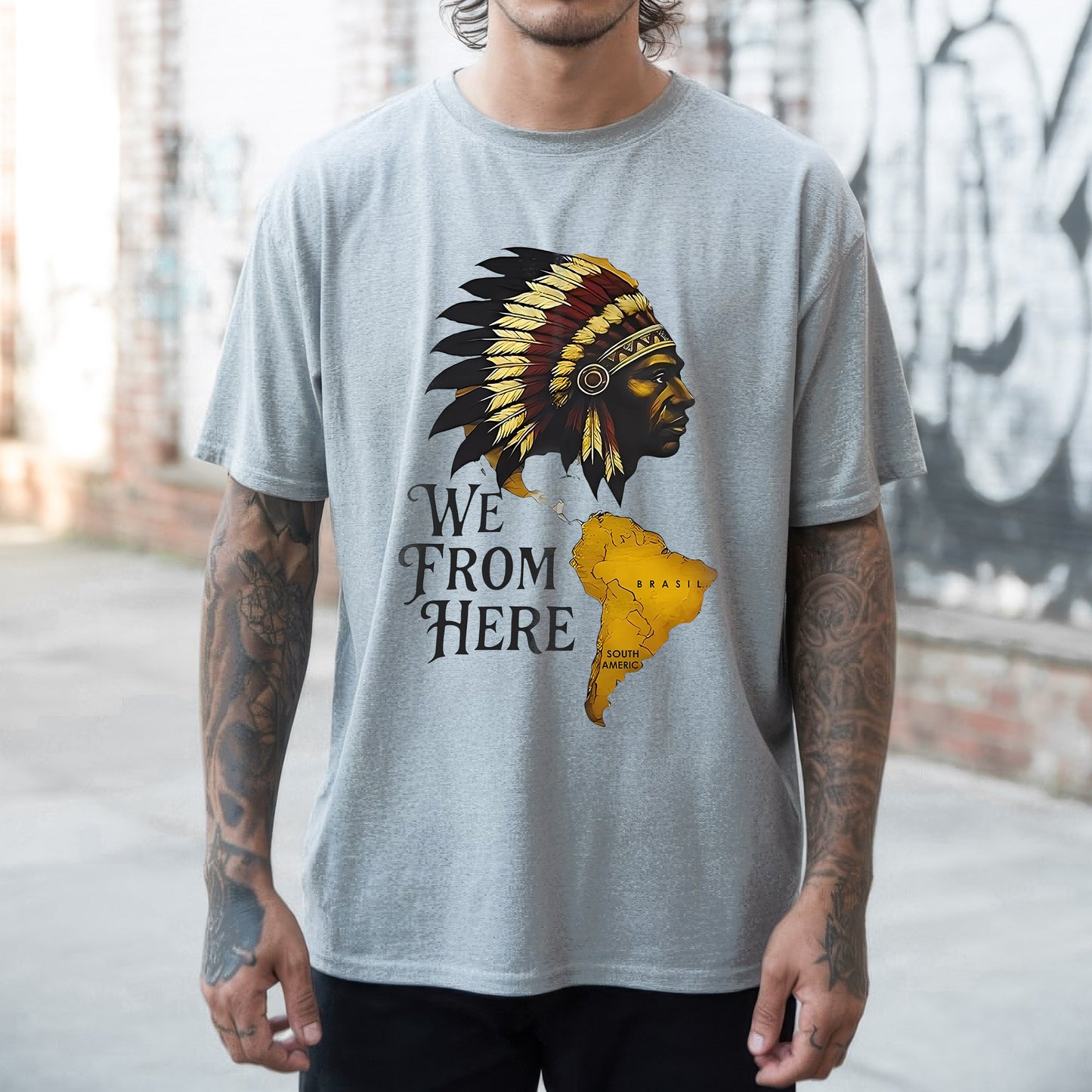 We From Here Indigenous Pride – Unisex T-Shirt/Hoodie/Sweatshirt