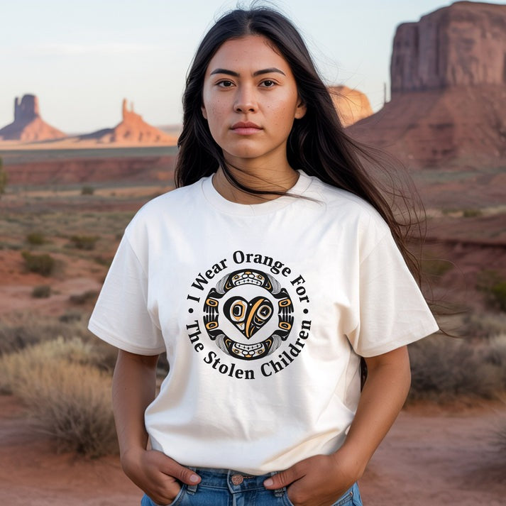 Every Child Matters Indigenous Heart & Symbol Design Unisex T-Shirt/Hoodie/Sweatshirt