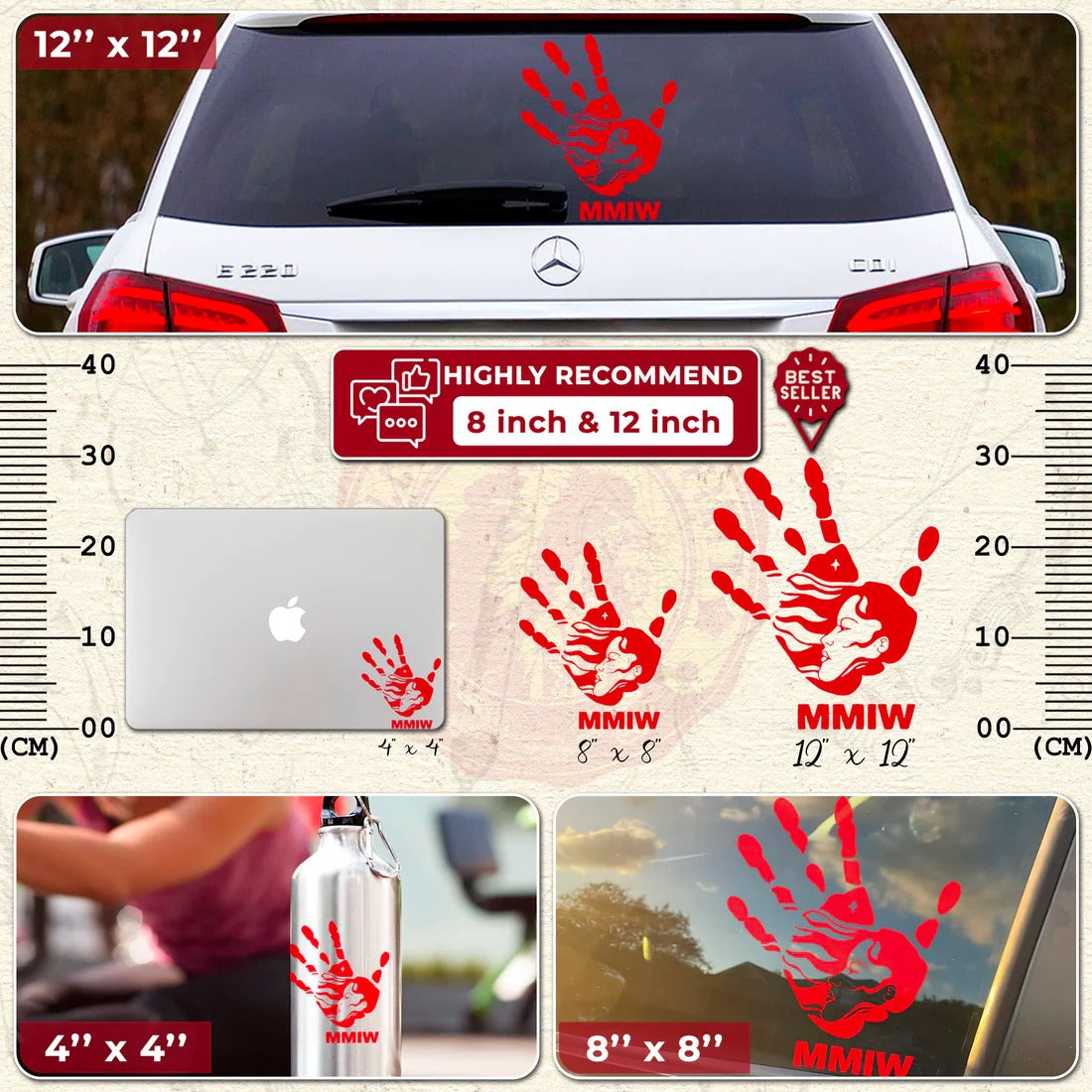 Protect Indigenous Women - Red Hand Decal