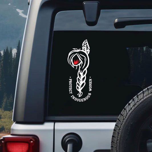 Protect Indigenous Woman Stolen Sisters Sticker Decal MMIW Awareness