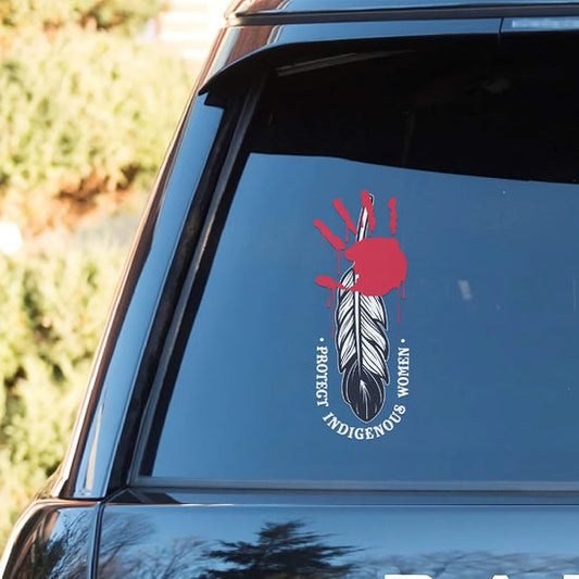 Protect Indigenous Women - Red Hand Decal