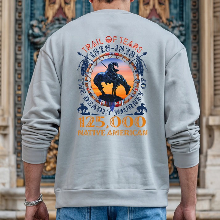 Trail of Tears Memorial – 125,000 Native Americans Lost Unisex - Two sides - T-Shirt/Hoodie/Sweatshirt