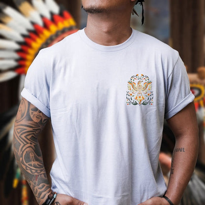 NO ONE IS ILLEGAL ON STOLEN LAND. WE WALK ON NATIVE LAND - Two sides - Unisex T-Shirt/Hoodie/Sweatshirt