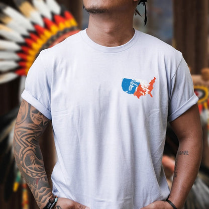 NO ONE IS ILLEGAL ON STOLEN LAND. WE WALK ON NATIVE LAND - Two sides - Unisex T-Shirt/Hoodie/Sweatshirt