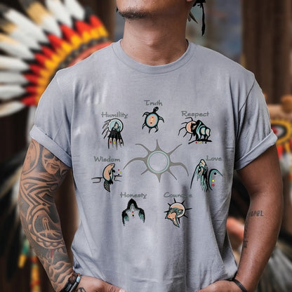 The Seven Sacred Laws Native American Indigenous Culture Unisex T-Shirt/Hoodie/Sweatshirt