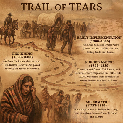 Trail of Tears Memorial – 125,000 Native Americans Lost Unisex - T-Shirt/Hoodie/Sweatshirt