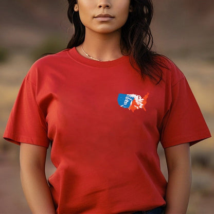 NO ONE IS ILLEGAL ON STOLEN LAND. WE WALK ON NATIVE LAND - Two sides - Unisex T-Shirt/Hoodie/Sweatshirt