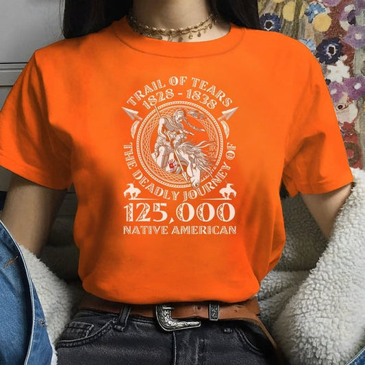 Trail Of Tears - 125000 Native American Man Ride Horse Unisex - T-Shirt/Hoodie/Sweatshirt