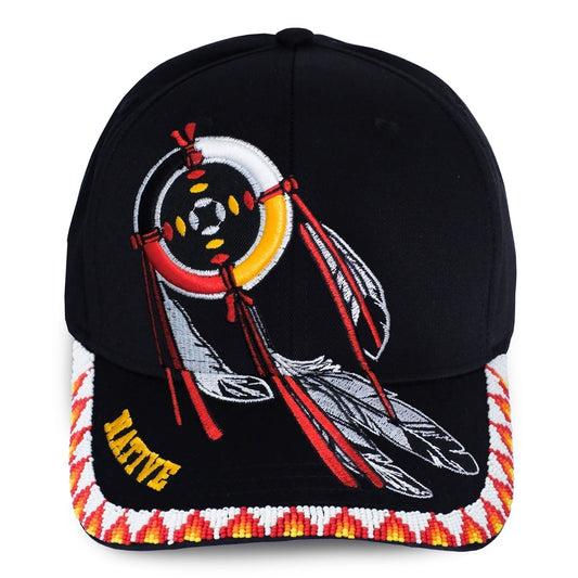 Dreamcatcher Embroidered Beaded Baseball Cap With Brim Unisex Native American Style